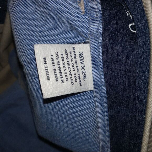 Jos A Bank 1905 Men's Pants Khaki 36x27 100% Cotton - Picture 6 of 6